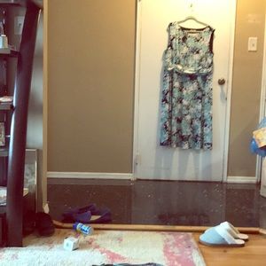 Multi colored floral dress from Dress Barn.